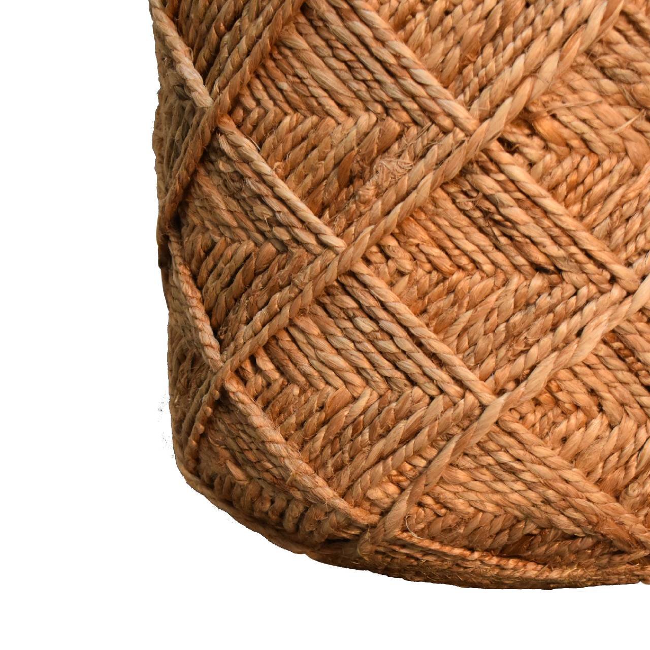 Pufa lub podnóżek Artisan IN3632 – naturalne materiały dobrane przez Artisan, wykończenie naturalne - Image 5
