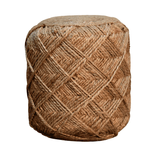 Pufa lub podnóżek Artisan IN3632 – naturalne materiały dobrane przez Artisan, wykończenie naturalne - Image 8