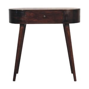 Stół z litego drewna mango – orzechowy, 80 cm — model IN3642