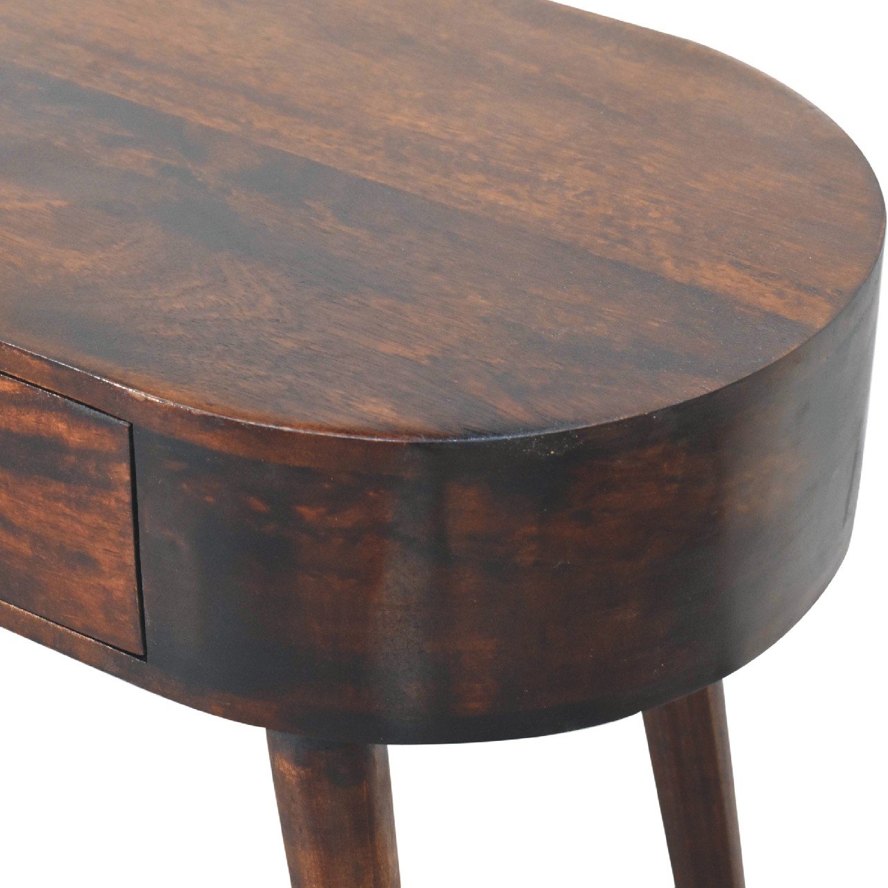 Stół z litego drewna mango – orzechowy, 80 cm — model IN3642 - obrazek 5