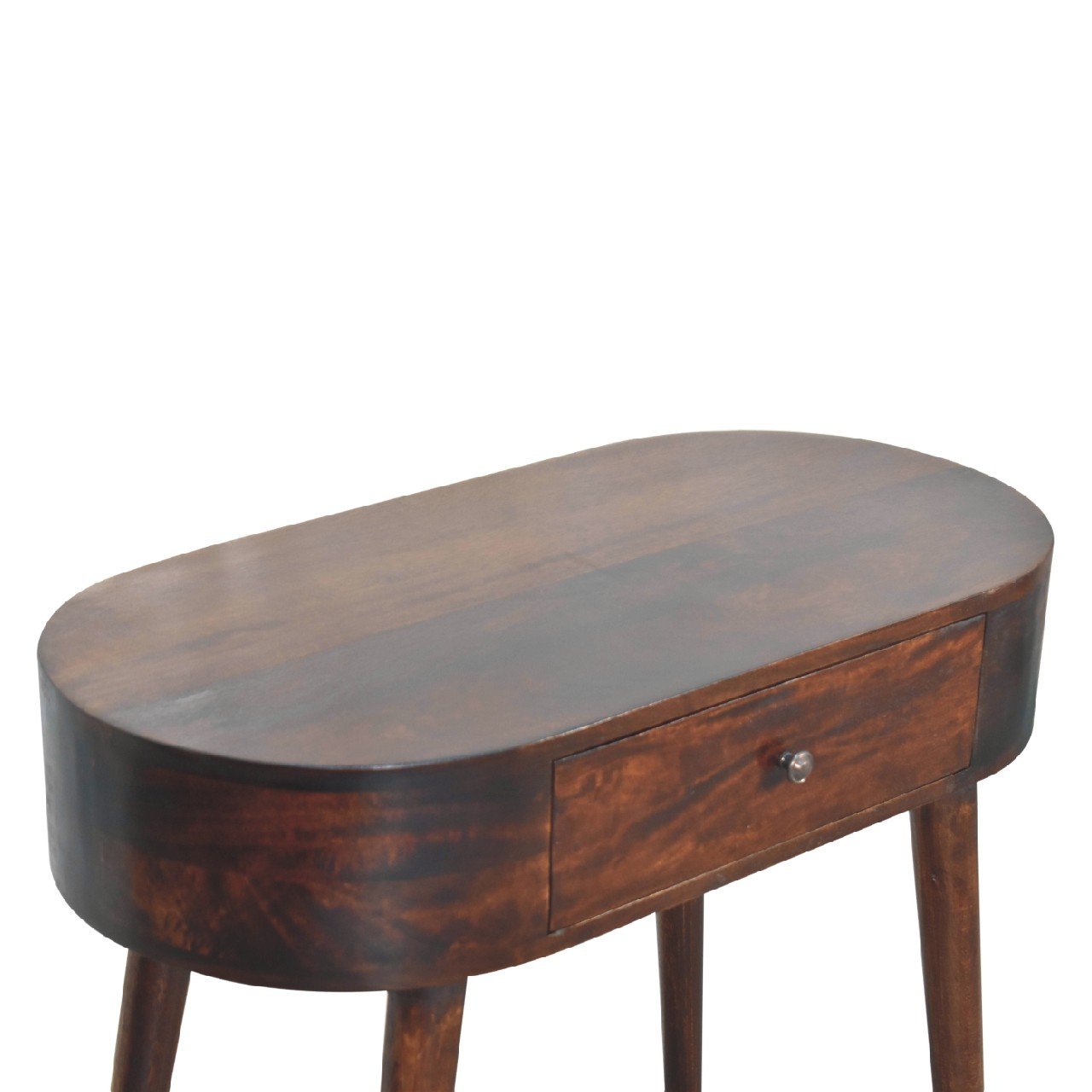 Stół z litego drewna mango – orzechowy, 80 cm — model IN3642 - obrazek 6