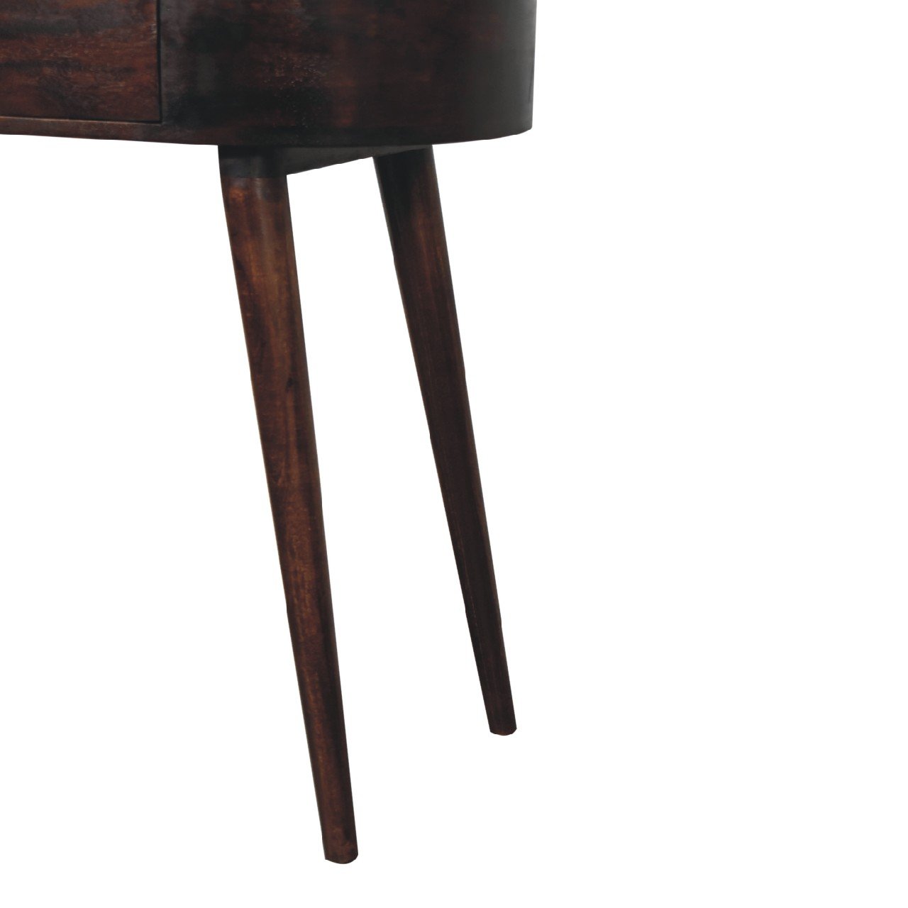 Stół z litego drewna mango – orzechowy, 80 cm — model IN3642 - obrazek 7