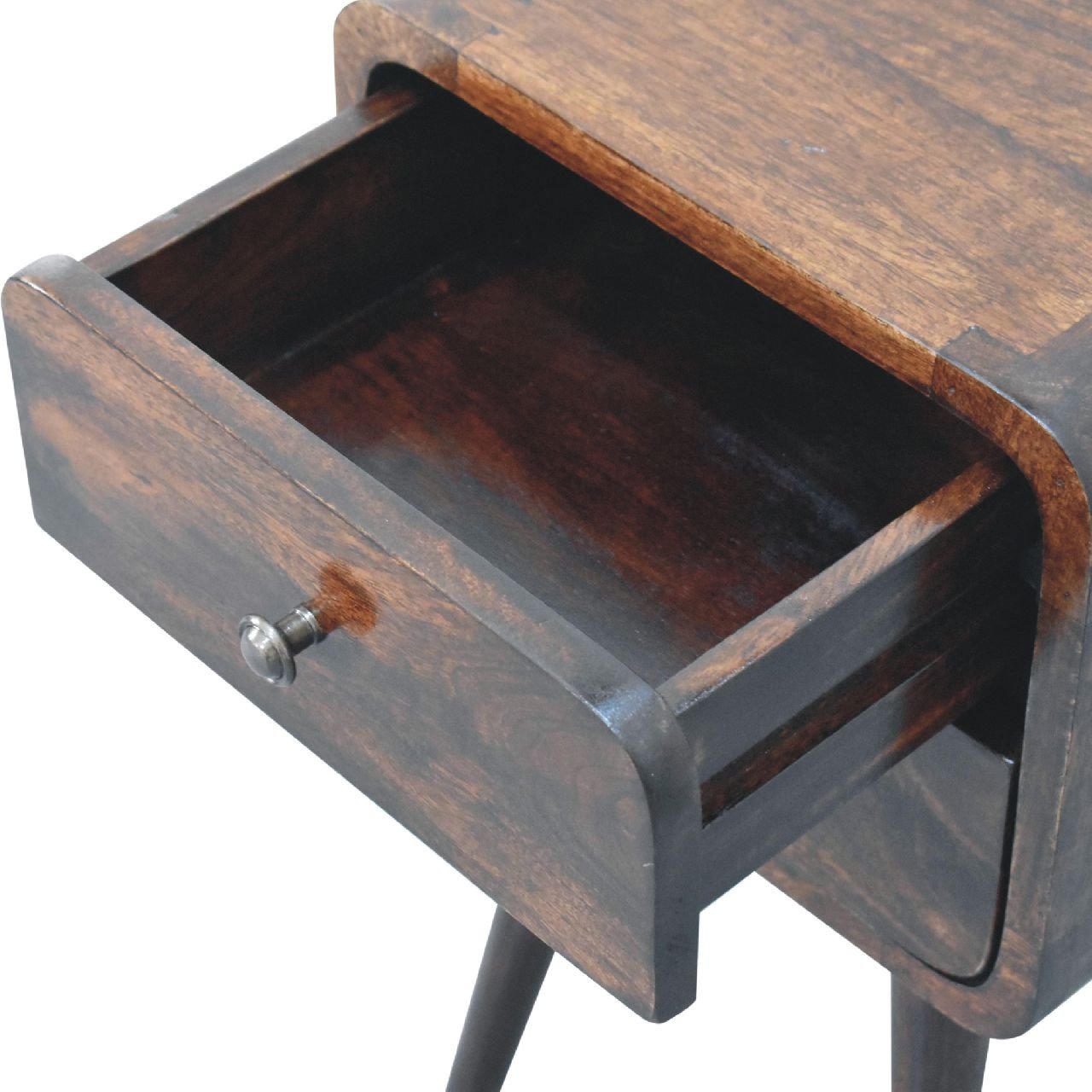 Szafka nocna Artisan IN3648 – lite drewno mango, wykończenie orzechowe - Image 6