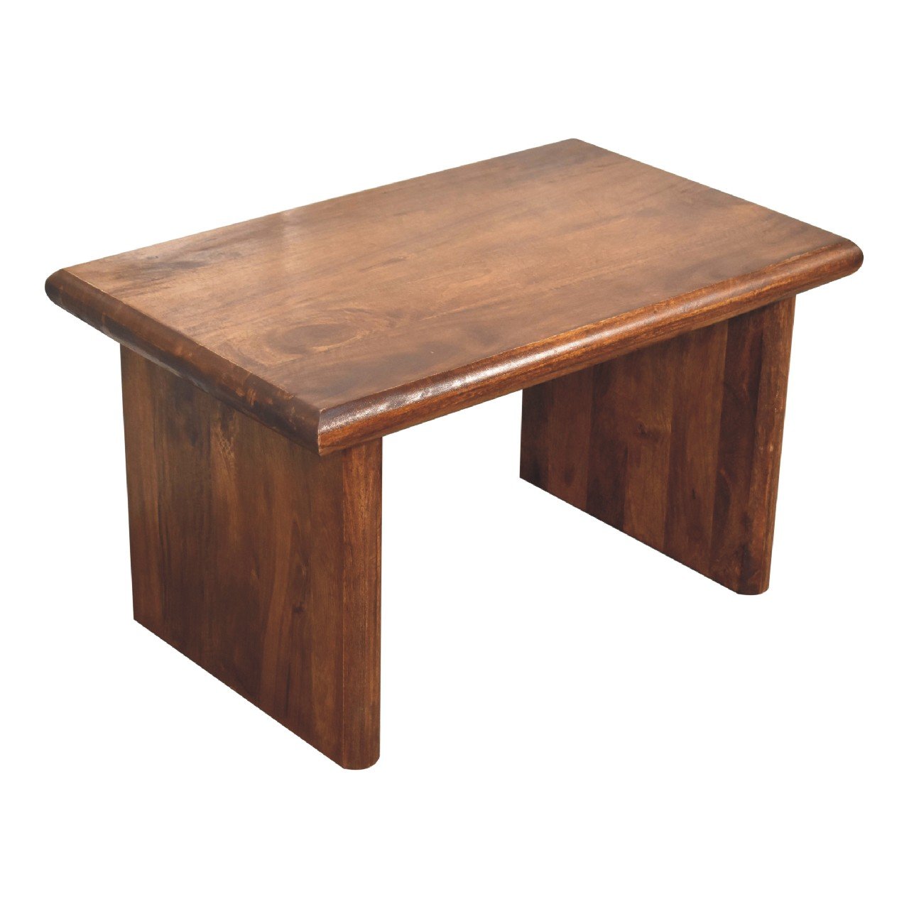 Stolik kawowy Artisan IN3656 – lite drewno mango, wykończenie kasztanowe - obrazek 6