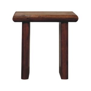 Stolik kawowy Artisan IN3657 – lite drewno mango, wykończenie kasztanowe