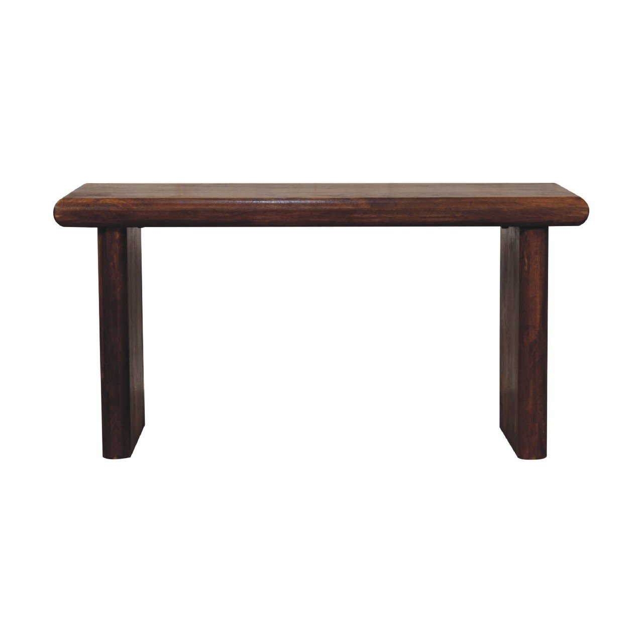 Ławka Artisan IN3658 – lite drewno mango, wykończenie kasztanowe