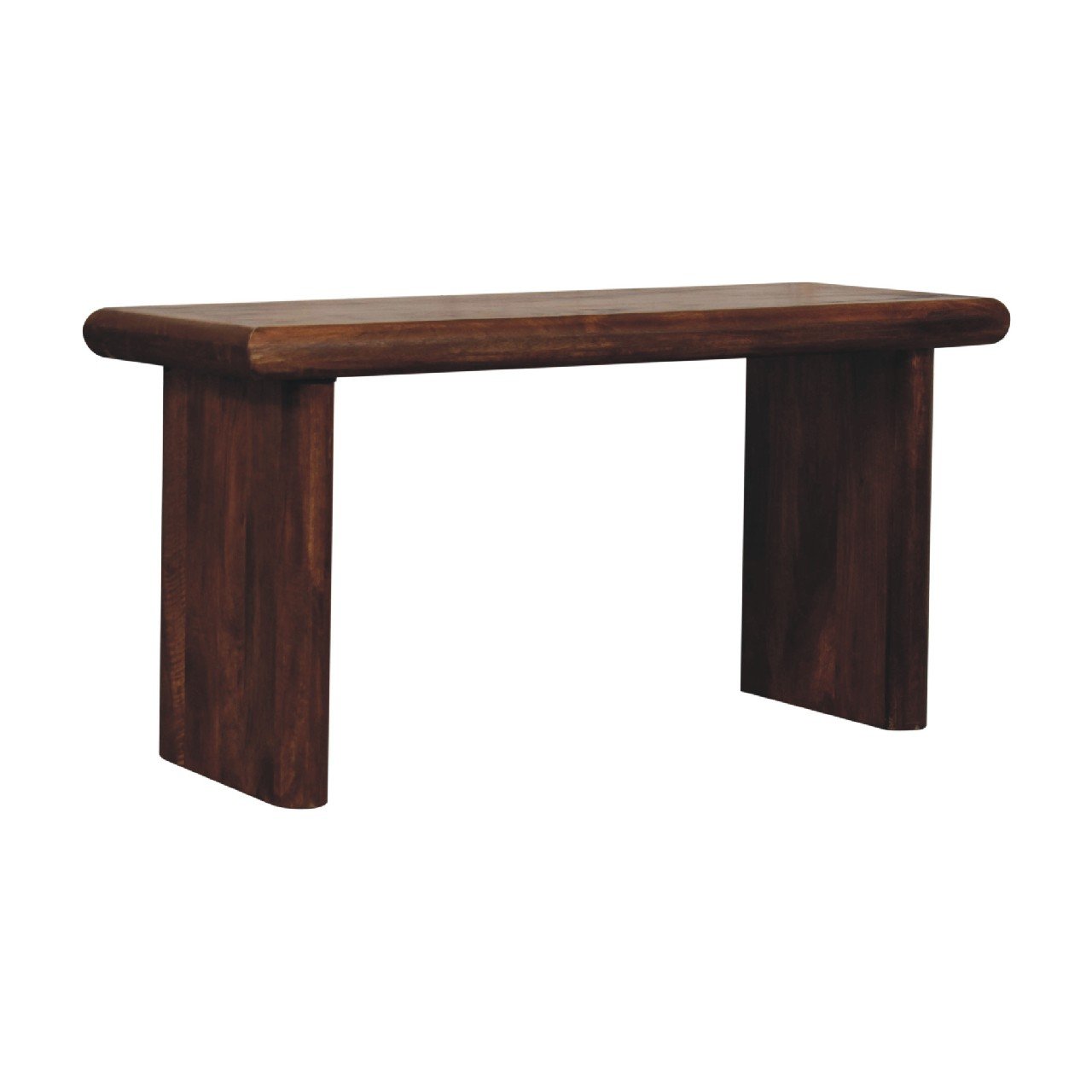 Ławka Artisan IN3658 – lite drewno mango, wykończenie kasztanowe - Image 3