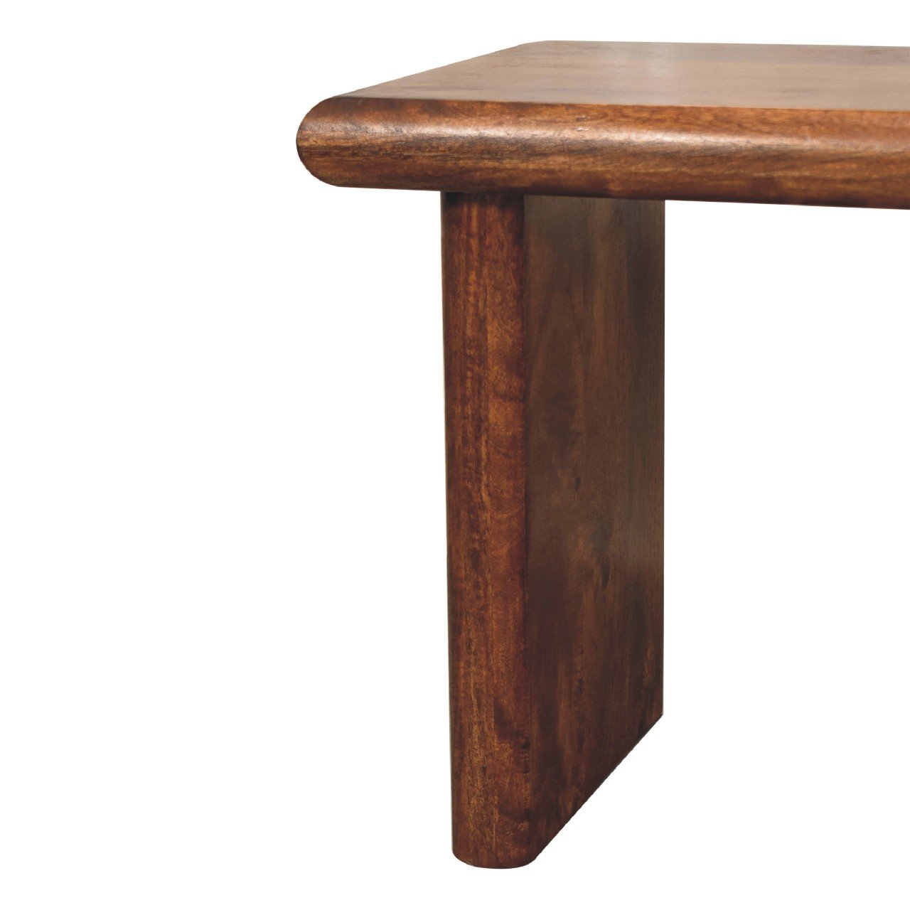 Ławka Artisan IN3658 – lite drewno mango, wykończenie kasztanowe - Image 5