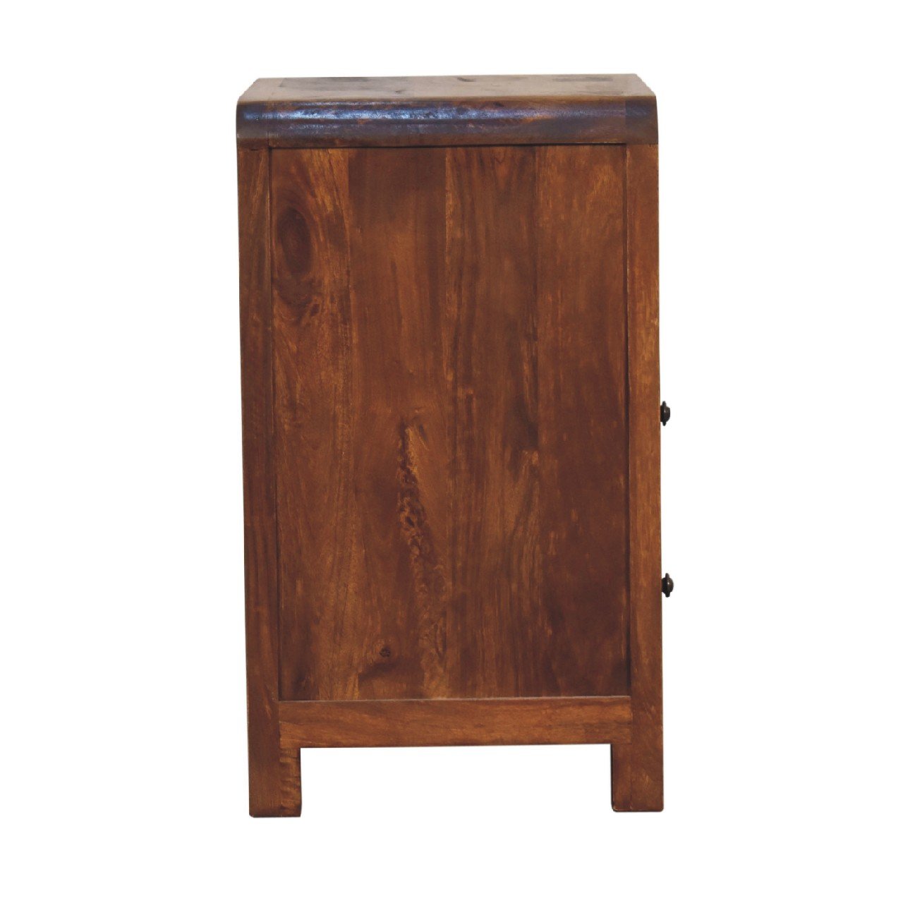 Szafka nocna z litego drewna mango – kasztanowa, 45 cm — model IN3660 - obrazek 8
