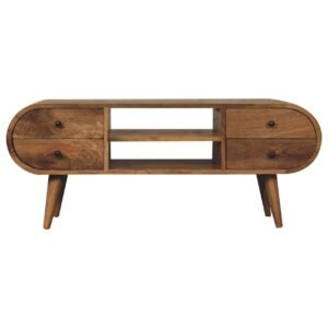 Szafka RTV Artisan IN3674 – lite drewno mango, wykończenie dębowe