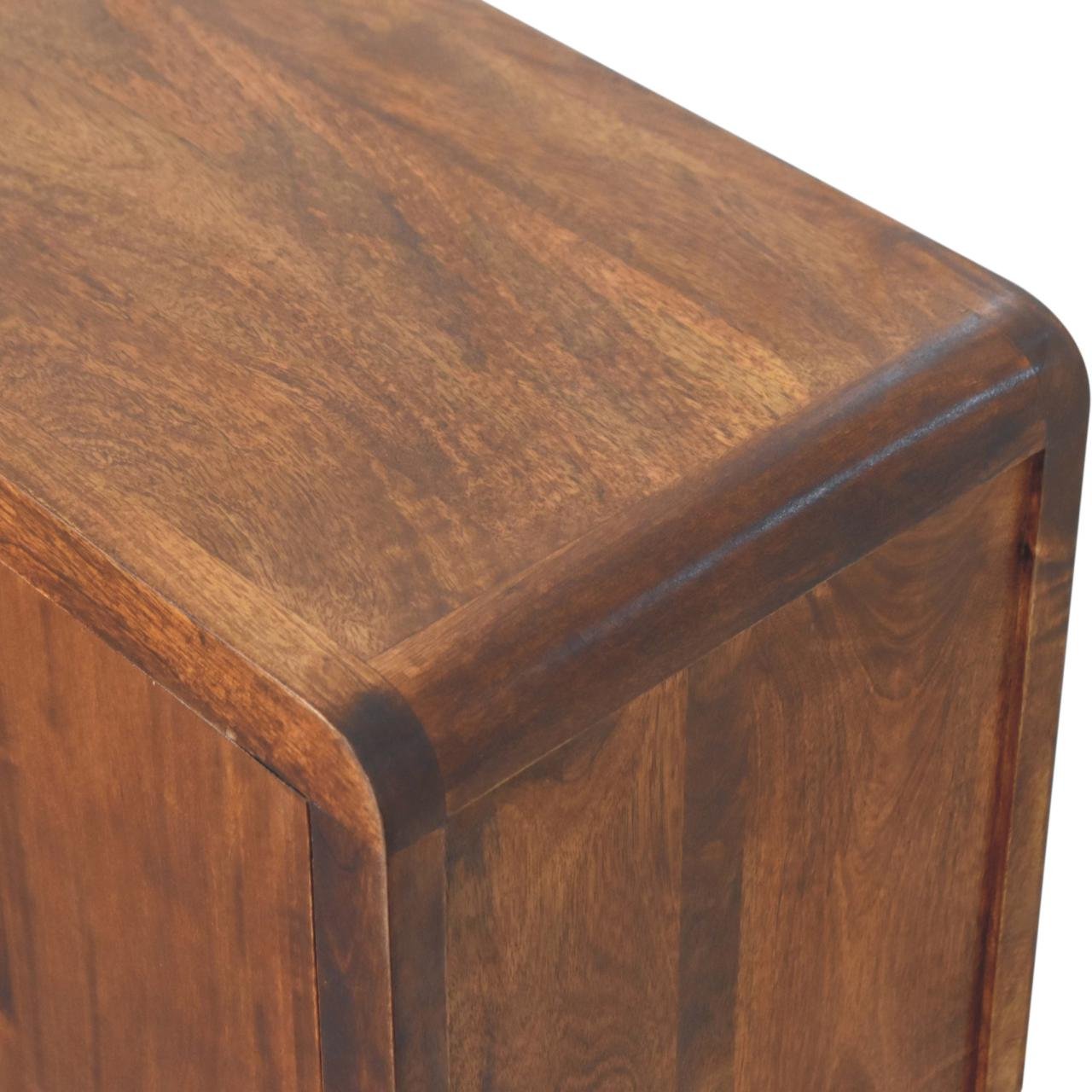 Komoda z litego drewna mango – kasztanowa, 140 cm