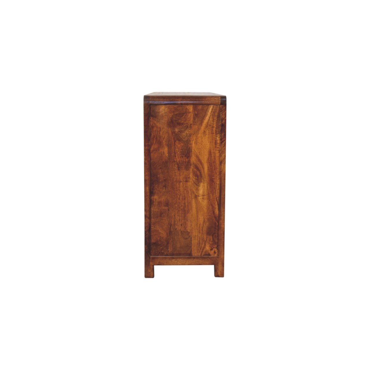 Komoda z litego drewna mango – kasztanowa, 140 cm - obrazek 8