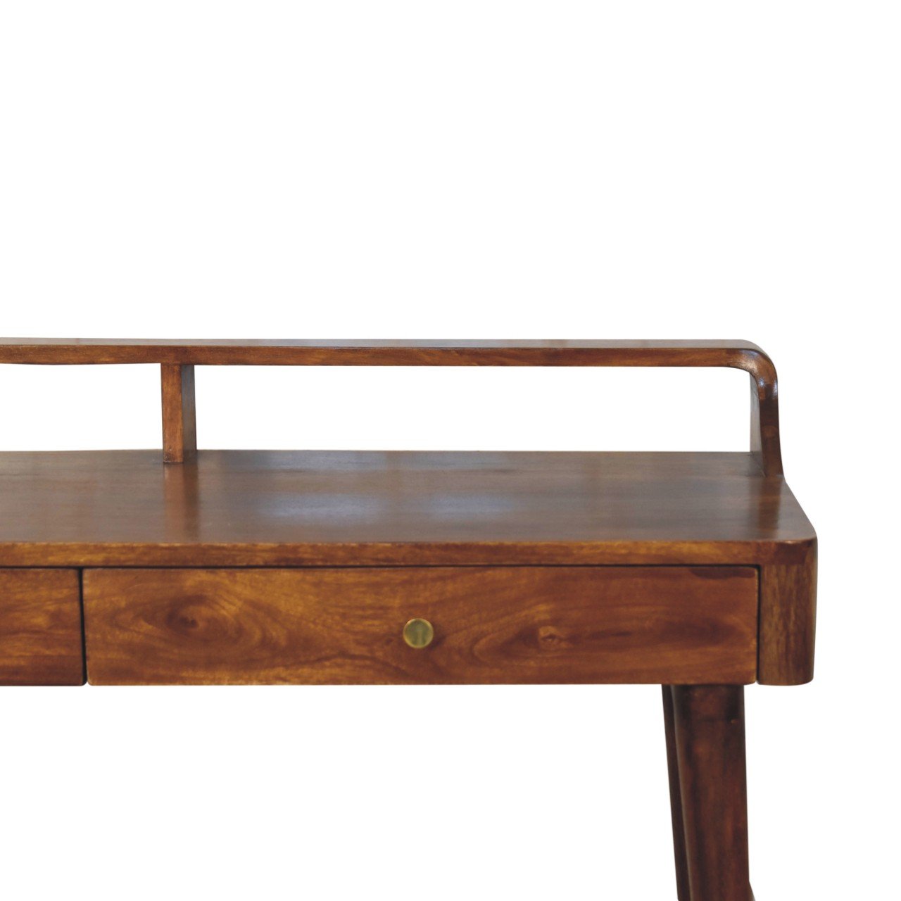 Stół z litego drewna mango – kasztanowy, 100 cm — model IN3691 - Image 4