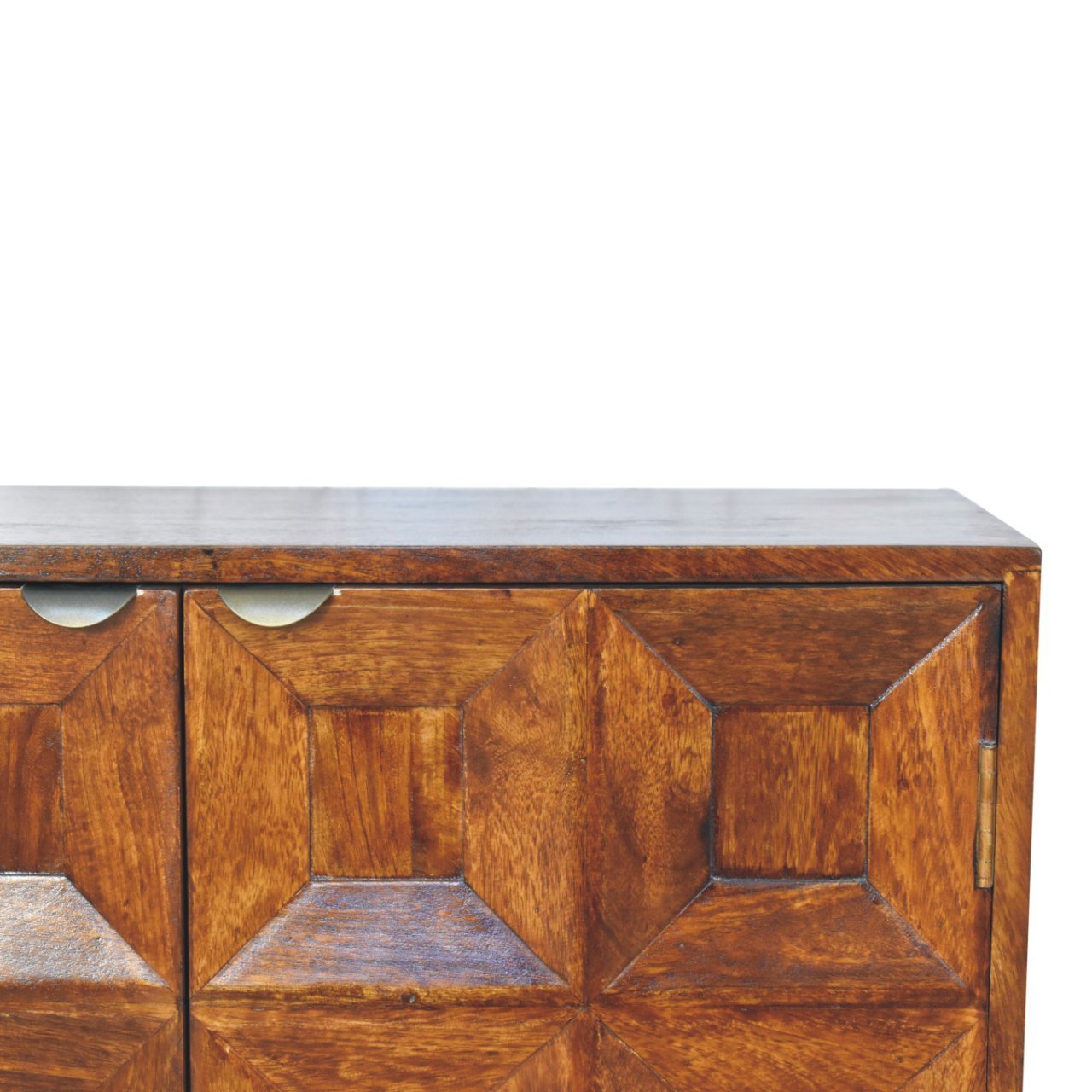 Konsola Artisan IN3694 – lite drewno mango, wykończenie kasztanowe - Image 4