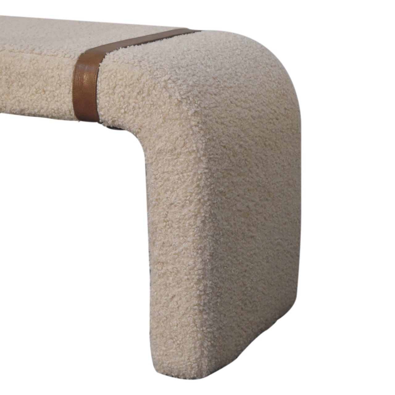 Ławka z drewna i bawełny – naturalna, 94 cm - Image 5