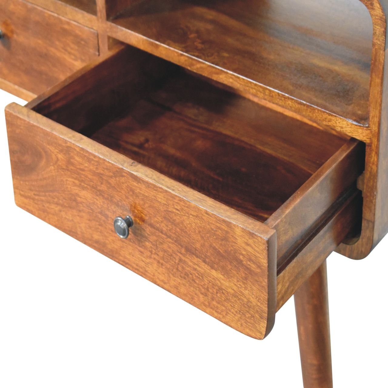 Stół z litego drewna mango – kasztanowy, 130 cm - Image 6
