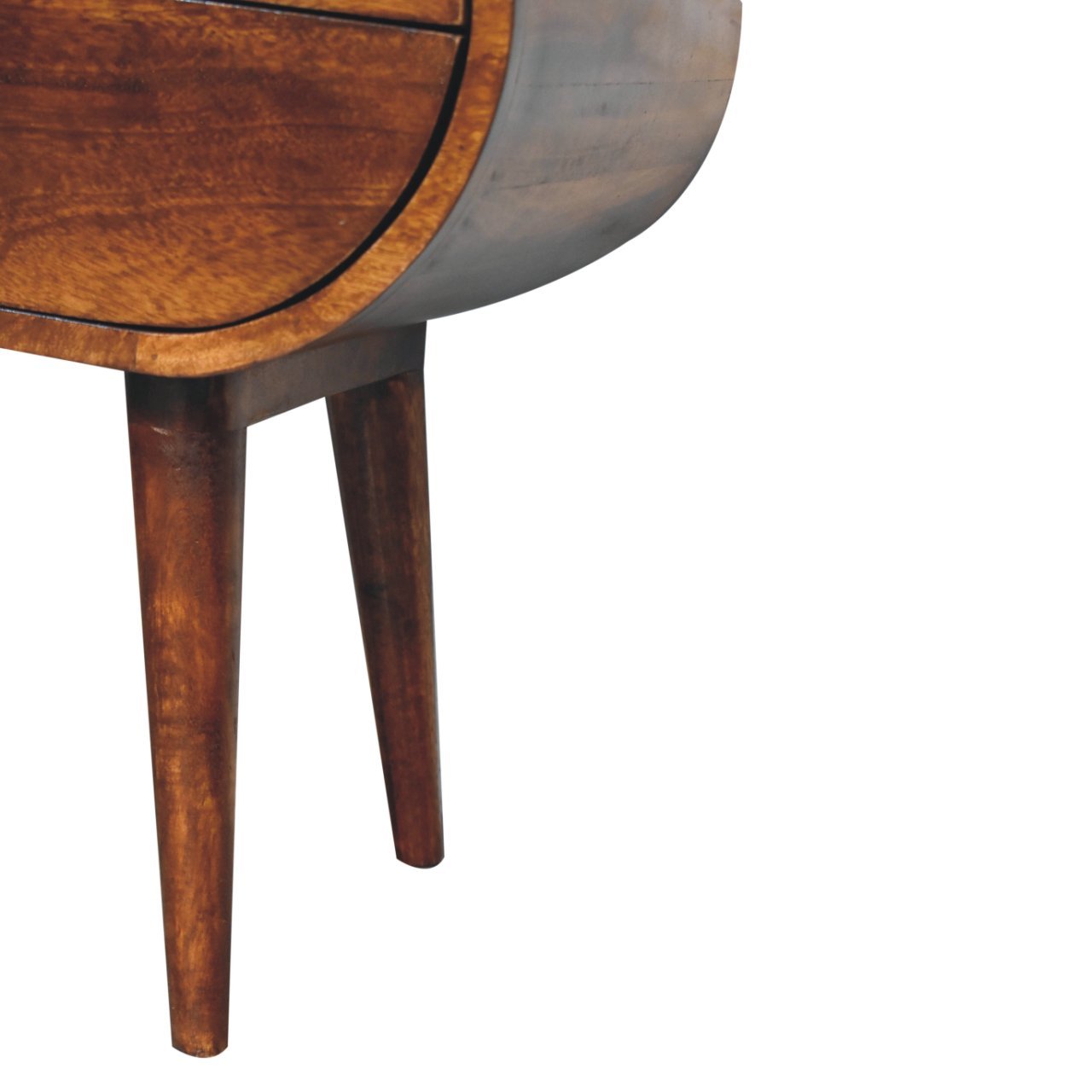 Szafka nocna Artisan IN3704 – lite drewno mango, wykończenie kasztanowe - obrazek 8