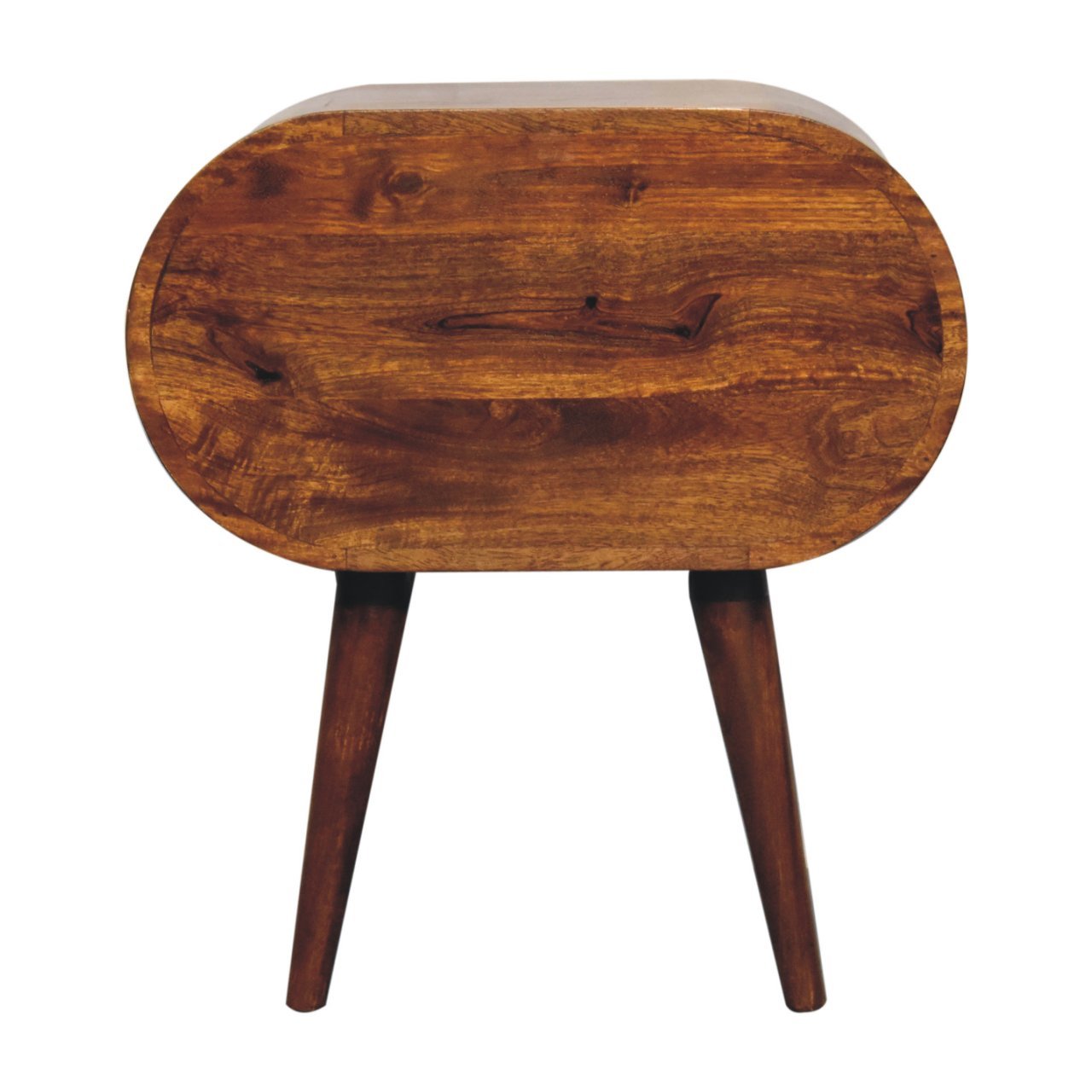 Szafka nocna Artisan IN3704 – lite drewno mango, wykończenie kasztanowe