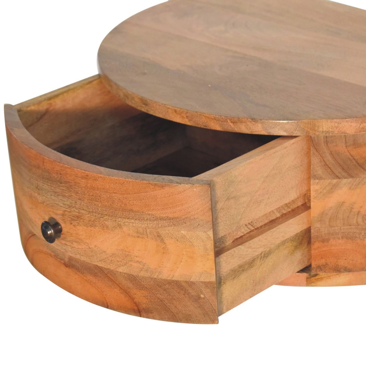 Szafka nocna Artisan IN3705 – lite drewno mango, wykończenie dębowe - obrazek 6