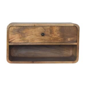 Szafka nocna Artisan IN3708 – lite drewno mango, wykończenie dębowe