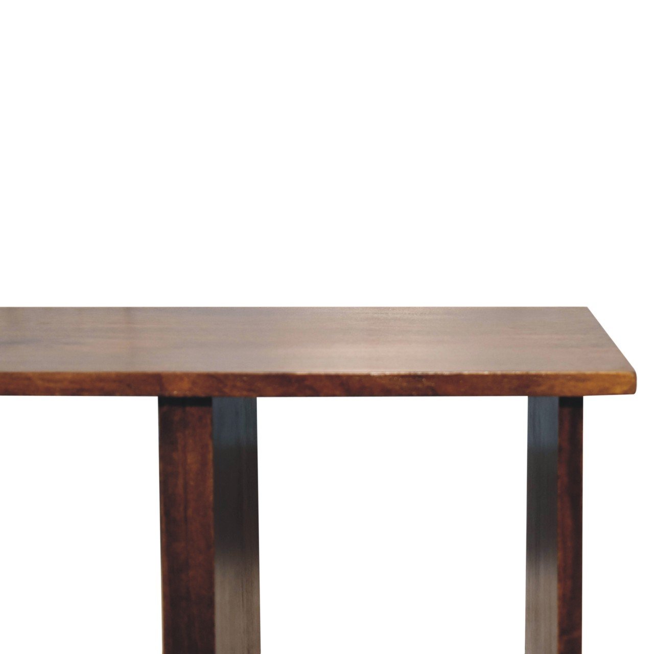 Stolik kawowy Artisan IN3709 – lite drewno mango, wykończenie kasztanowe - obrazek 6