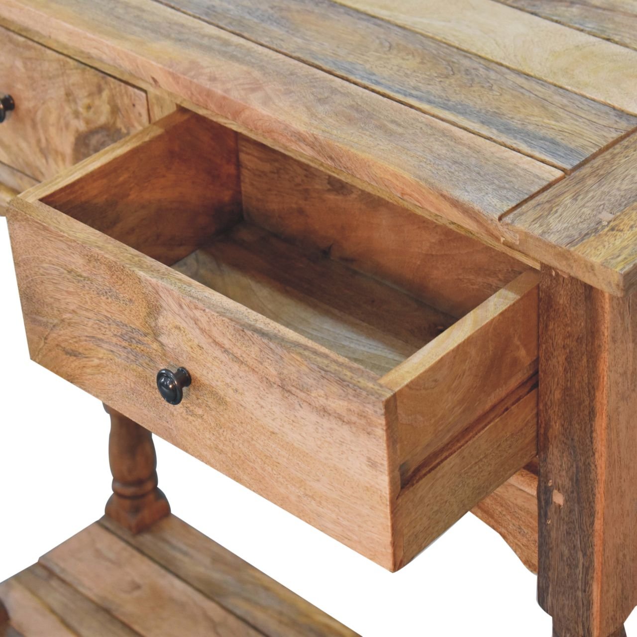 Konsola Artisan IN3713 – lite drewno mango, wykończenie dębowe - Image 6