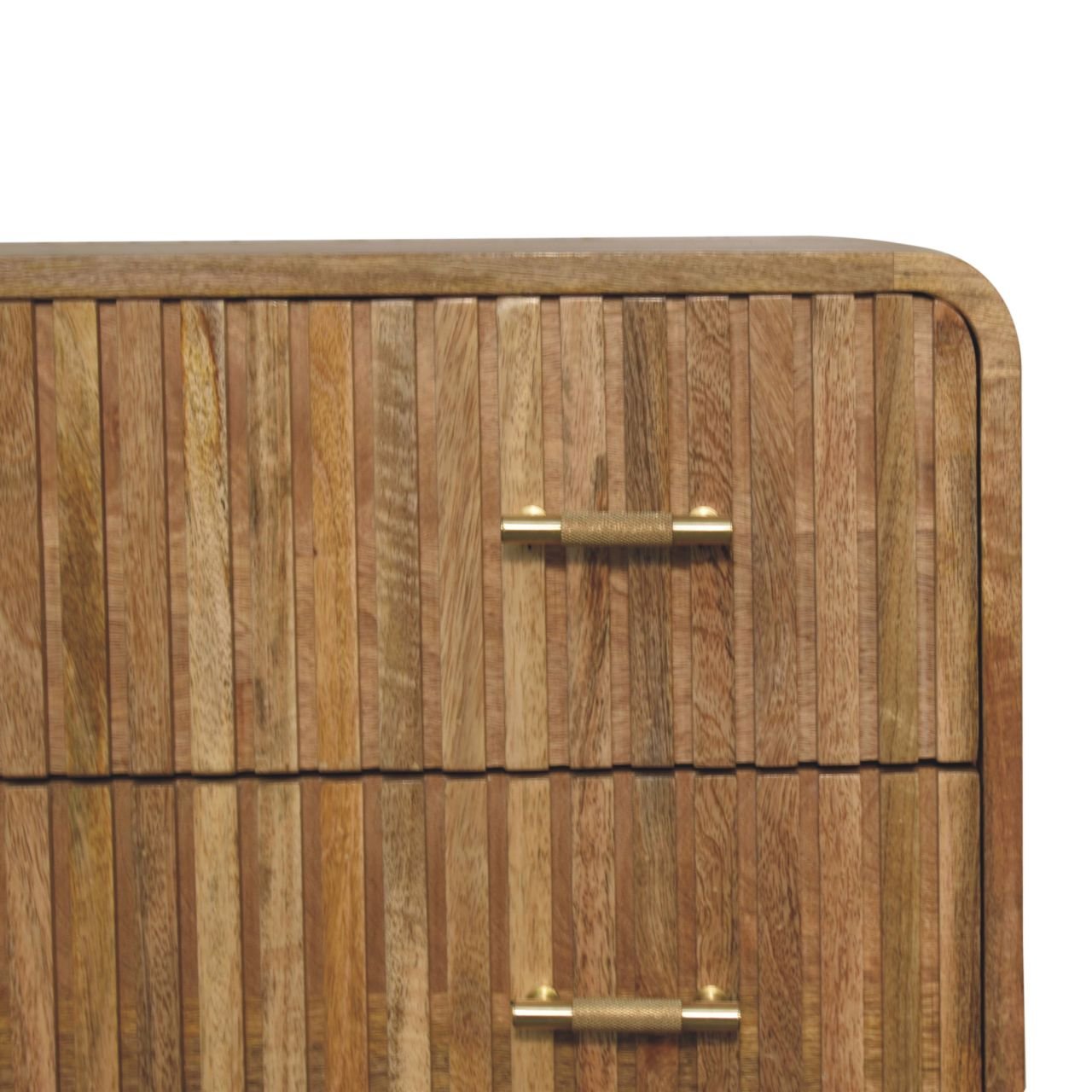 Komoda z litego drewna mango – dębowa, 70 cm — model IN3715 - obrazek 4