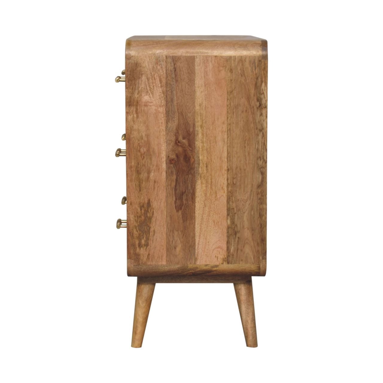 Komoda z litego drewna mango – dębowa, 70 cm — model IN3715 - obrazek 8