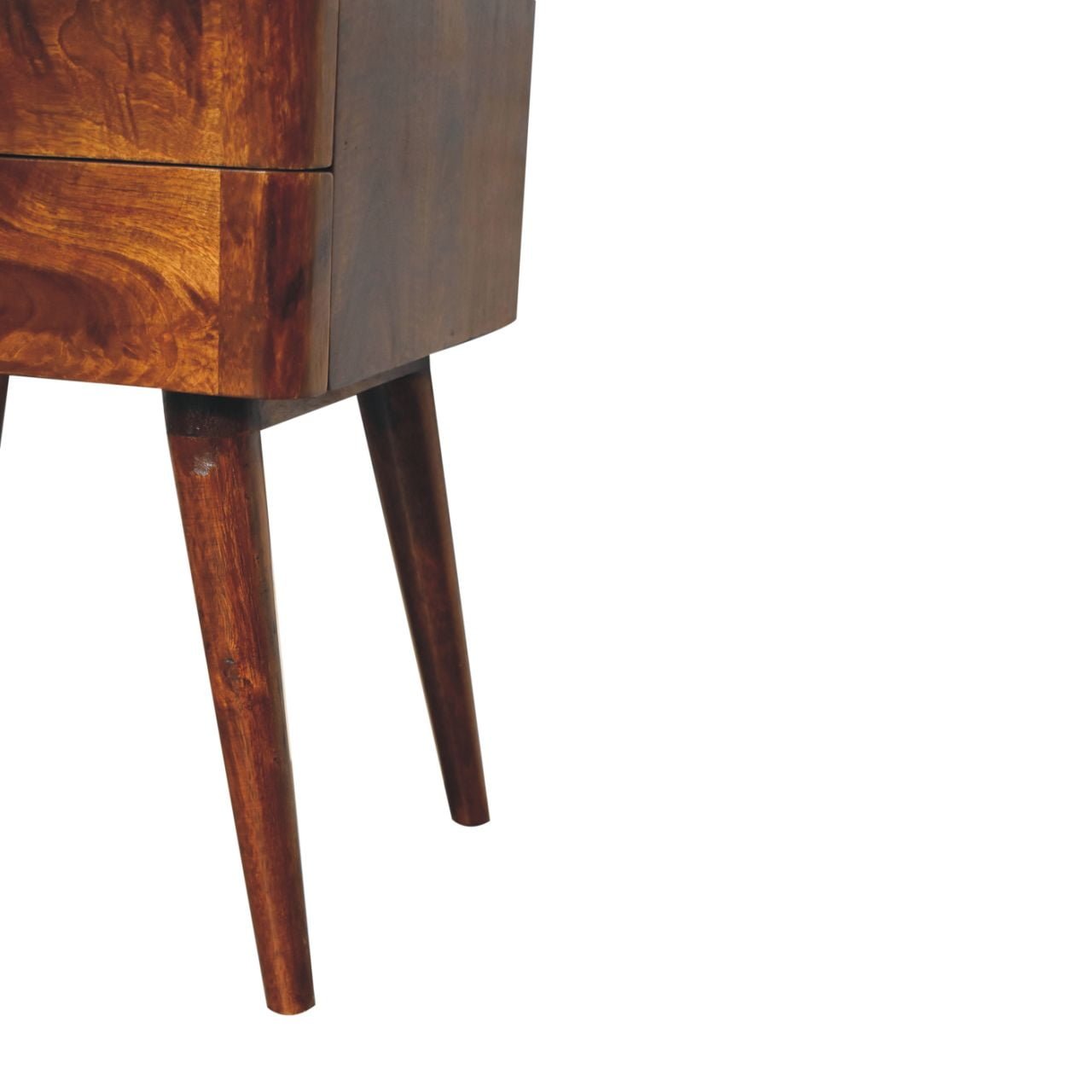 Szafka nocna z litego drewna mango – kasztanowa, 45 cm — model IN3717 - Image 7