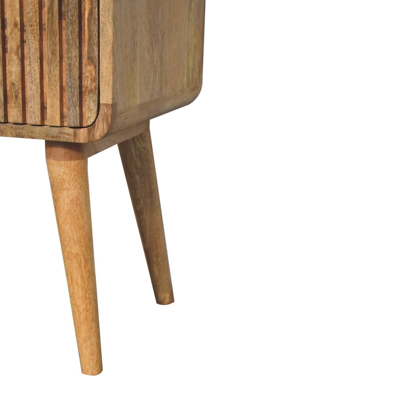 Szafka nocna z litego drewna mango – dębowa, 45 cm — model IN3718 - obrazek 7