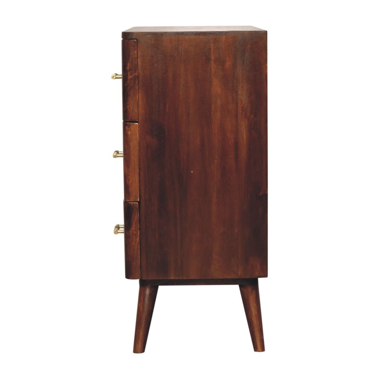 Komoda z litego drewna mango – kasztanowa, 75 cm — model IN3720 - Image 8