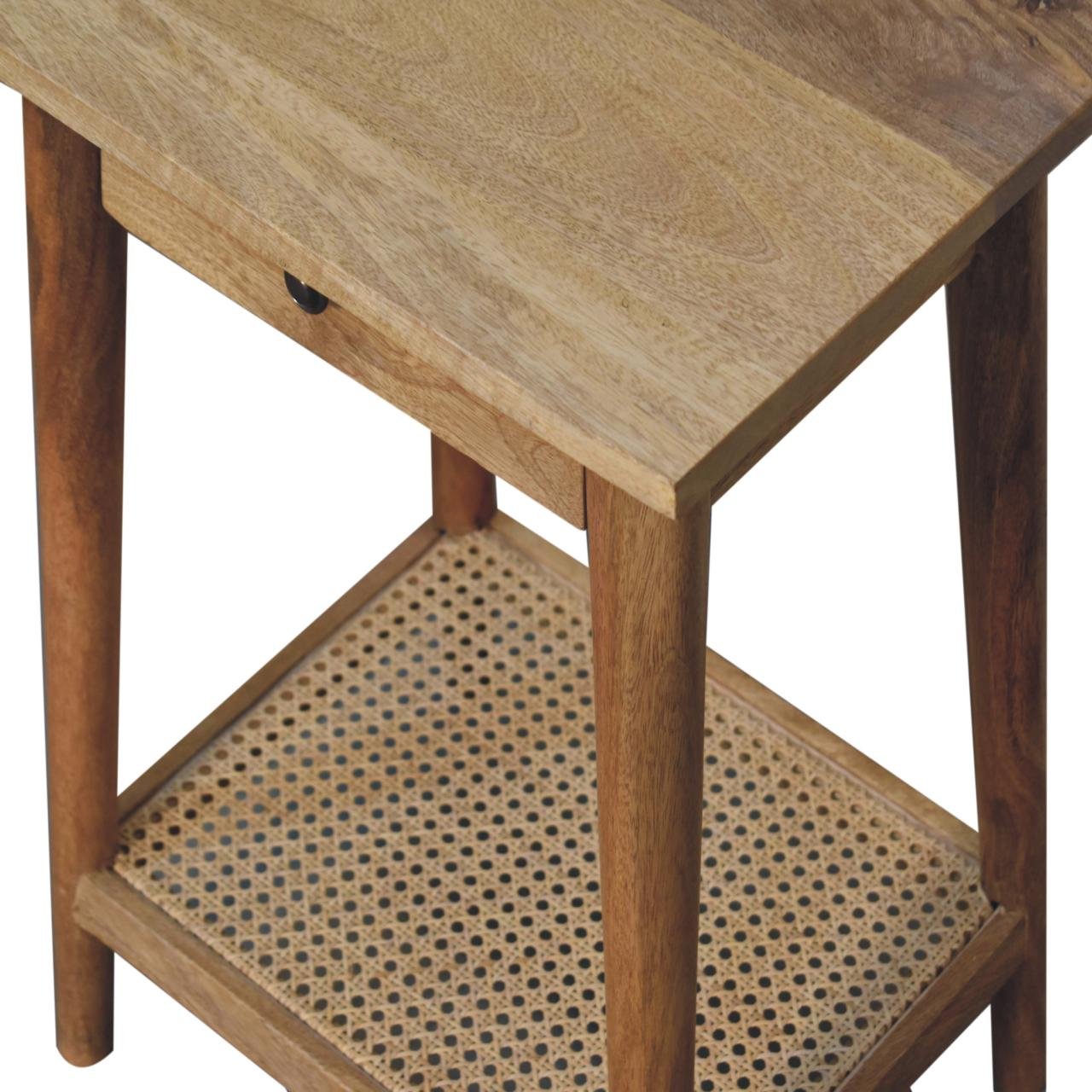 Stolik kawowy Artisan IN3721 – lite drewno mango, wykończenie dębowe - obrazek 5