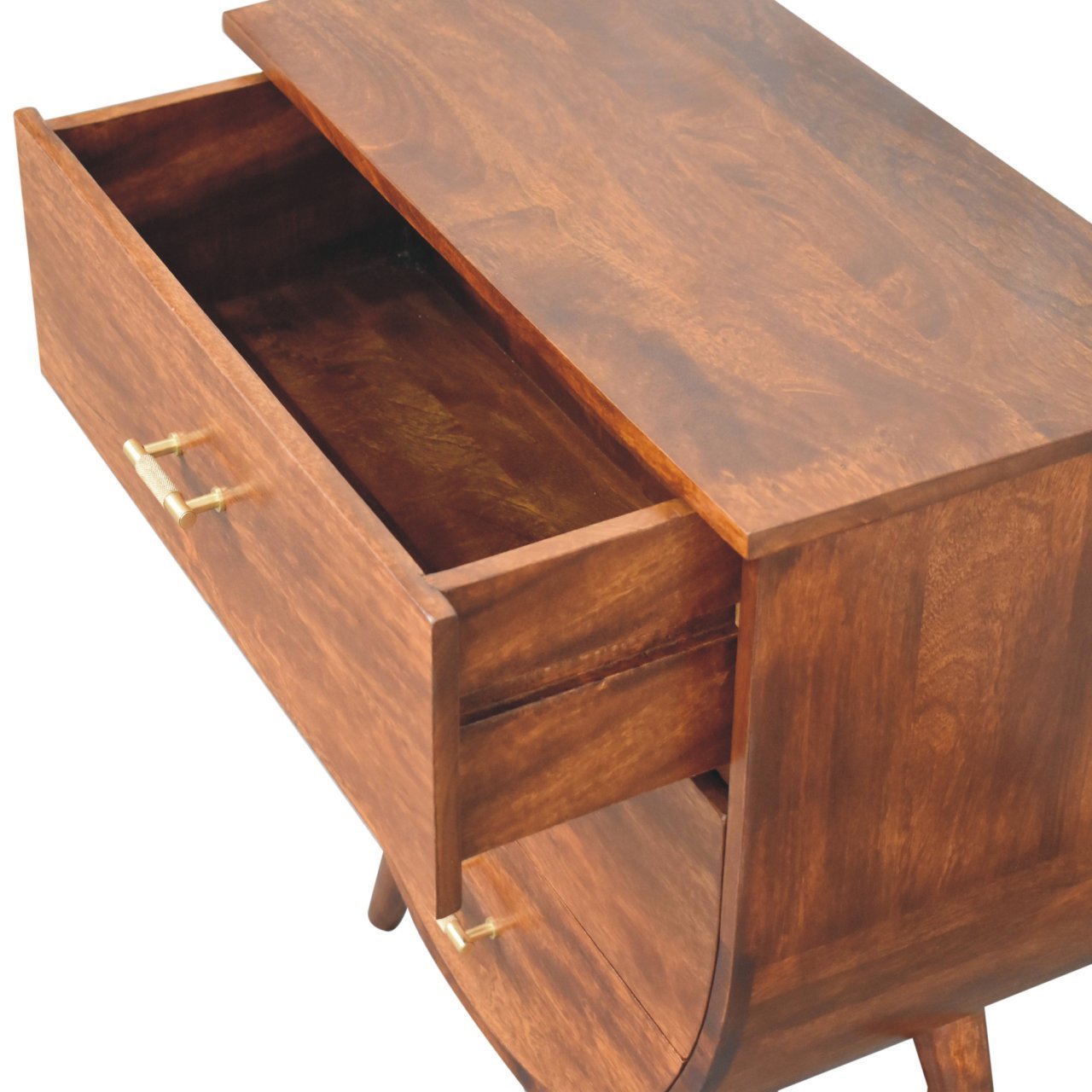 Komoda z litego drewna mango – kasztanowa, 70 cm — model IN3727 - Image 6