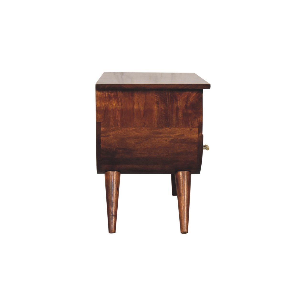Szafka RTV z litego drewna mango – kasztanowa, 90 cm — model IN3728 - Image 8