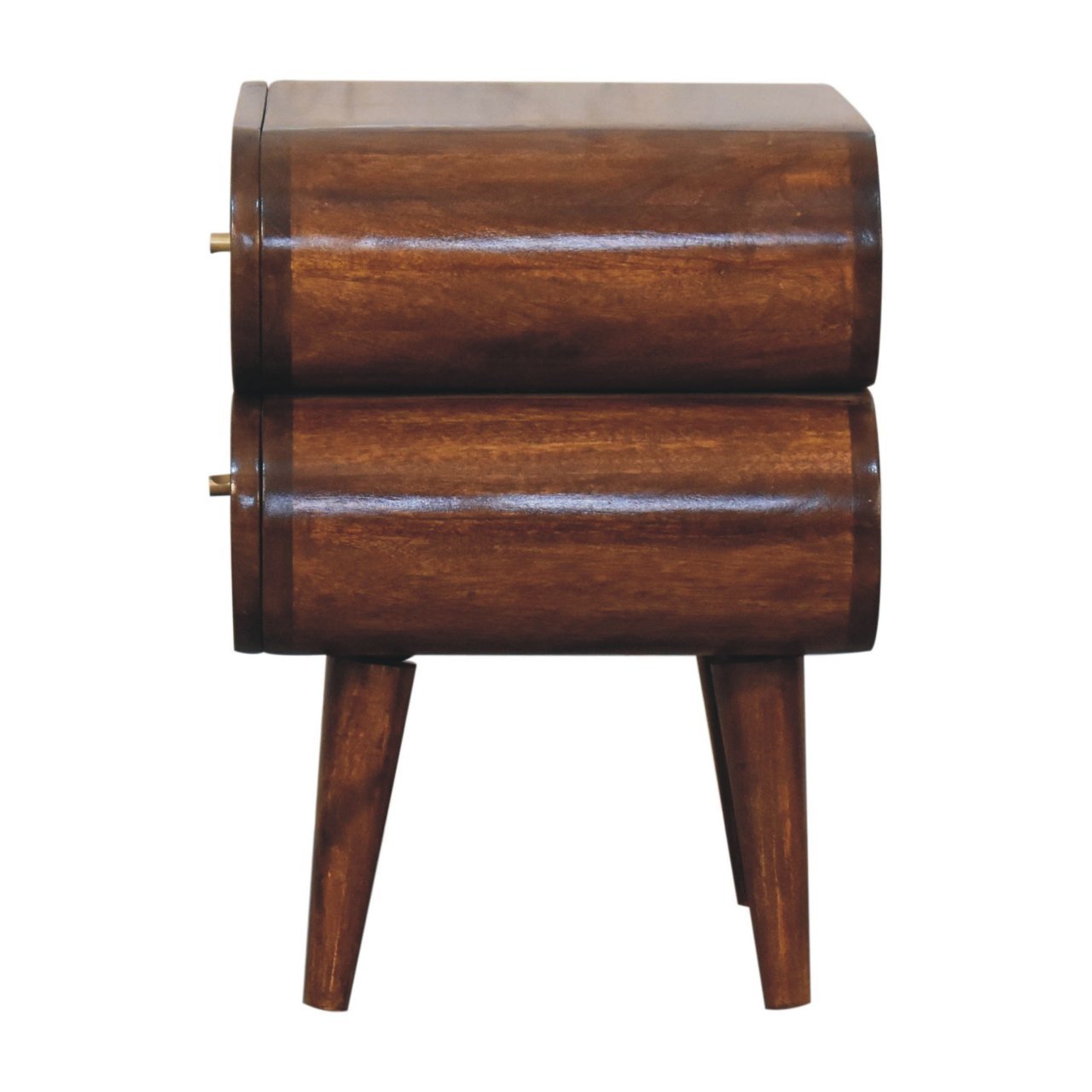 Szafka nocna z litego drewna mango – kasztanowa, 45 cm — model IN3730 - Image 8