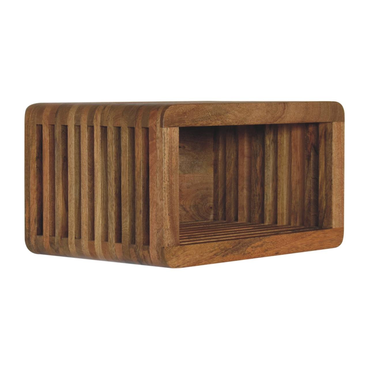 Szafka nocna Artisan IN3731 – lite drewno mango, wykończenie dębowe - obrazek 2