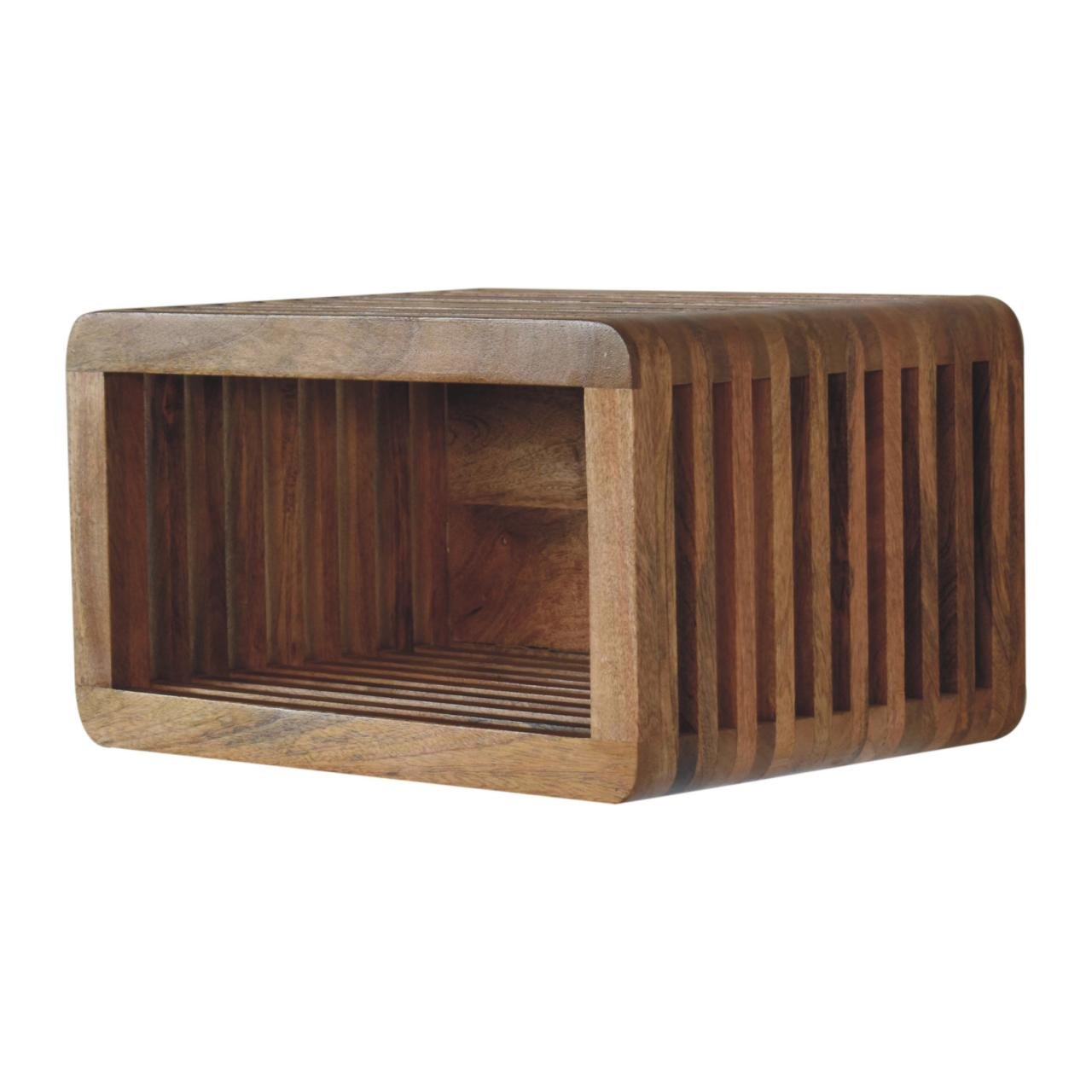 Szafka nocna Artisan IN3731 – lite drewno mango, wykończenie dębowe - obrazek 3