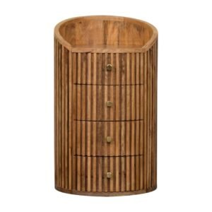 Szafka nocna Artisan IN3734 – lite drewno mango, wykończenie dębowe
