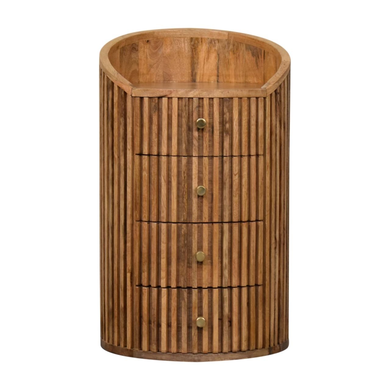 Szafka nocna Artisan IN3734 – lite drewno mango, wykończenie dębowe