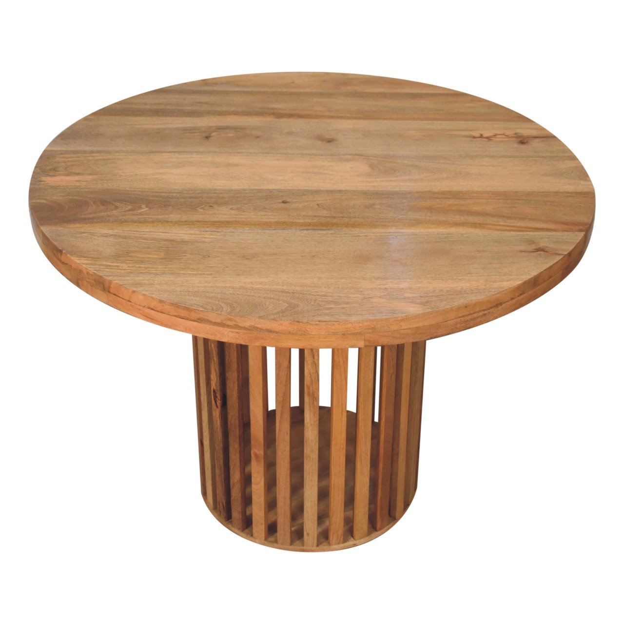 Stół z litego drewna mango – dębowy, 110 cm - obrazek 3