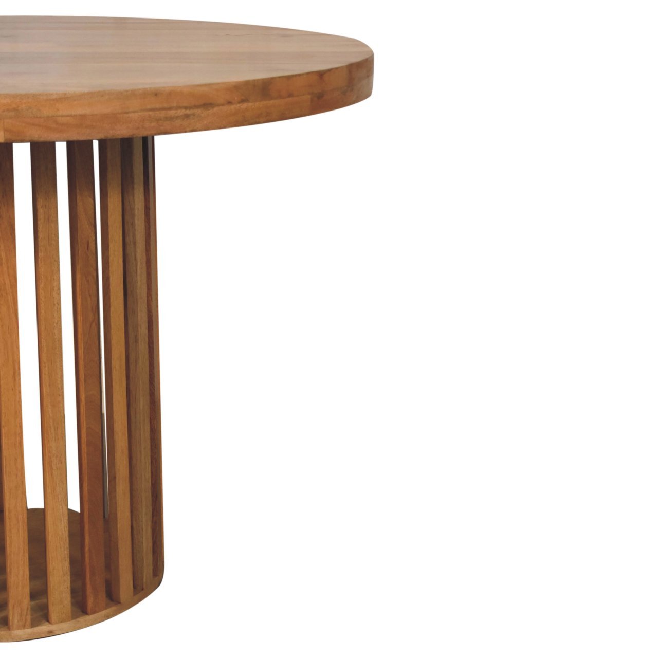 Stół z litego drewna mango – dębowy, 110 cm - obrazek 6