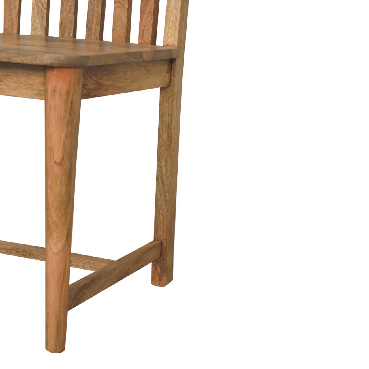 Krzesło z litego drewna mango – dębowe, 45 cm - Image 6