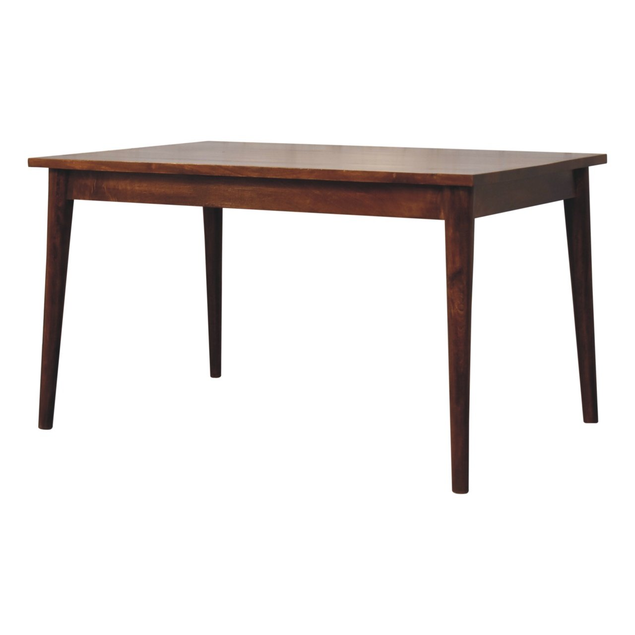 Stół z litego drewna mango – kasztanowy, 135 cm - obrazek 2