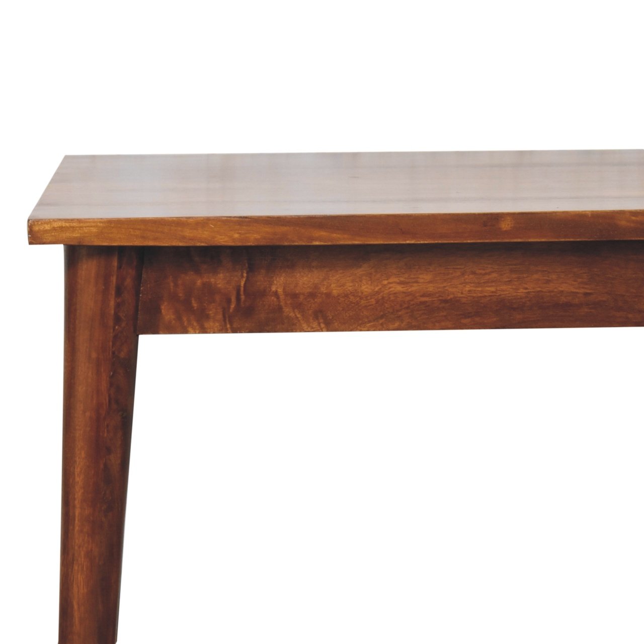 Stół z litego drewna mango – kasztanowy, 135 cm - obrazek 4