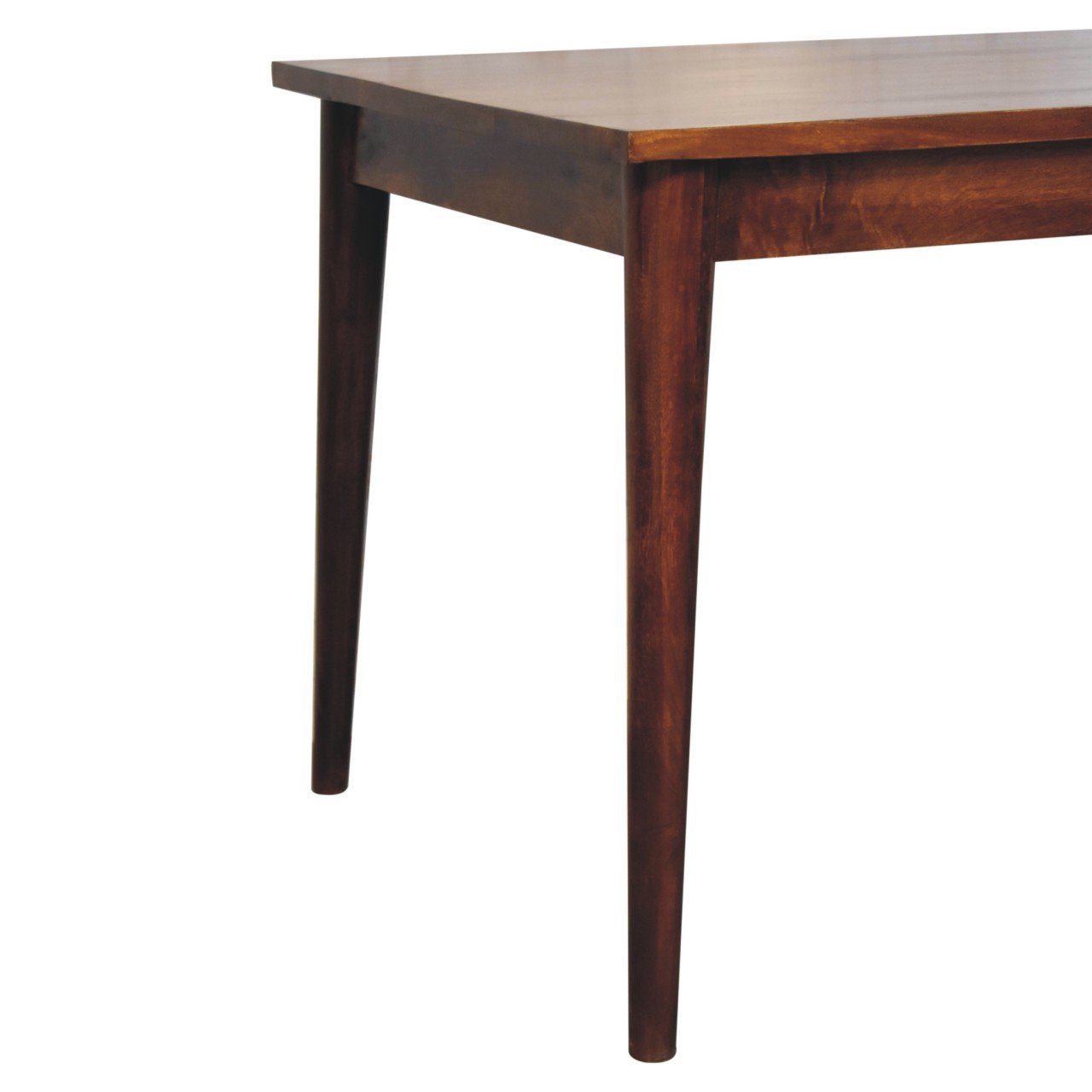 Stół z litego drewna mango – kasztanowy, 135 cm - obrazek 6