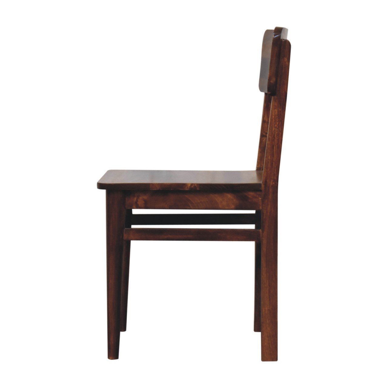 Krzesło z litego drewna mango – kasztanowe, 45 cm - obrazek 7