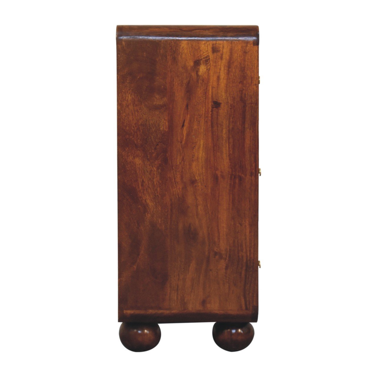 Komoda z litego drewna mango – kasztanowa, 70 cm — model IN3744 - Image 8