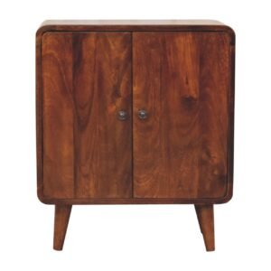 Szafka z litego drewna mango – kasztanowa, 55 cm — model IN3746
