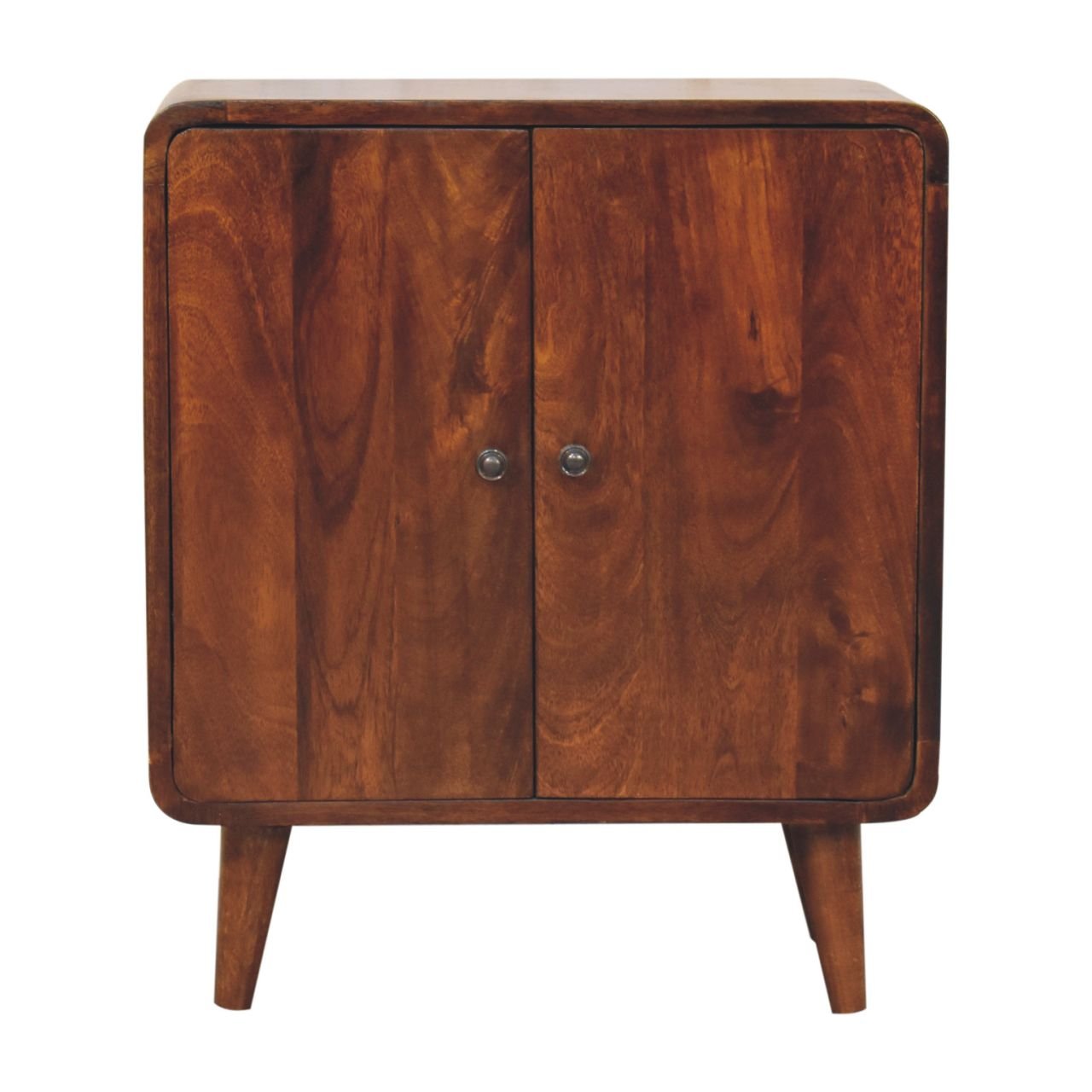 Szafka z litego drewna mango – kasztanowa, 55 cm — model IN3746