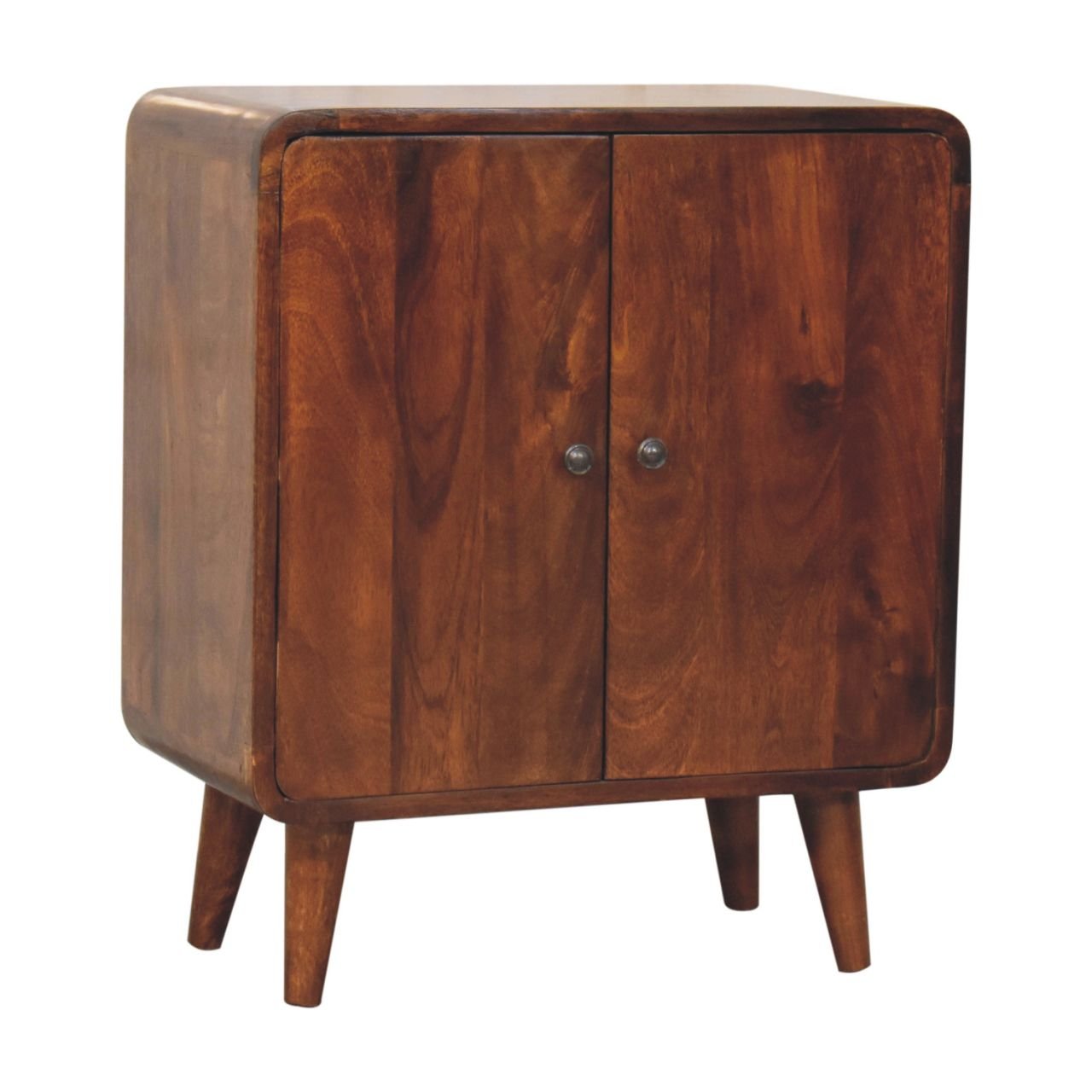 Szafka z litego drewna mango – kasztanowa, 55 cm — model IN3746 - Image 2